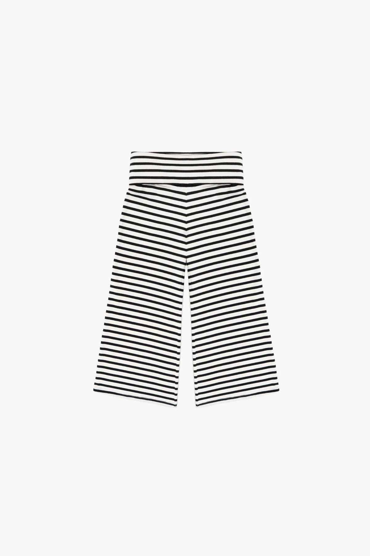 cropped gaucho in stripes - CHERRY KNOTS