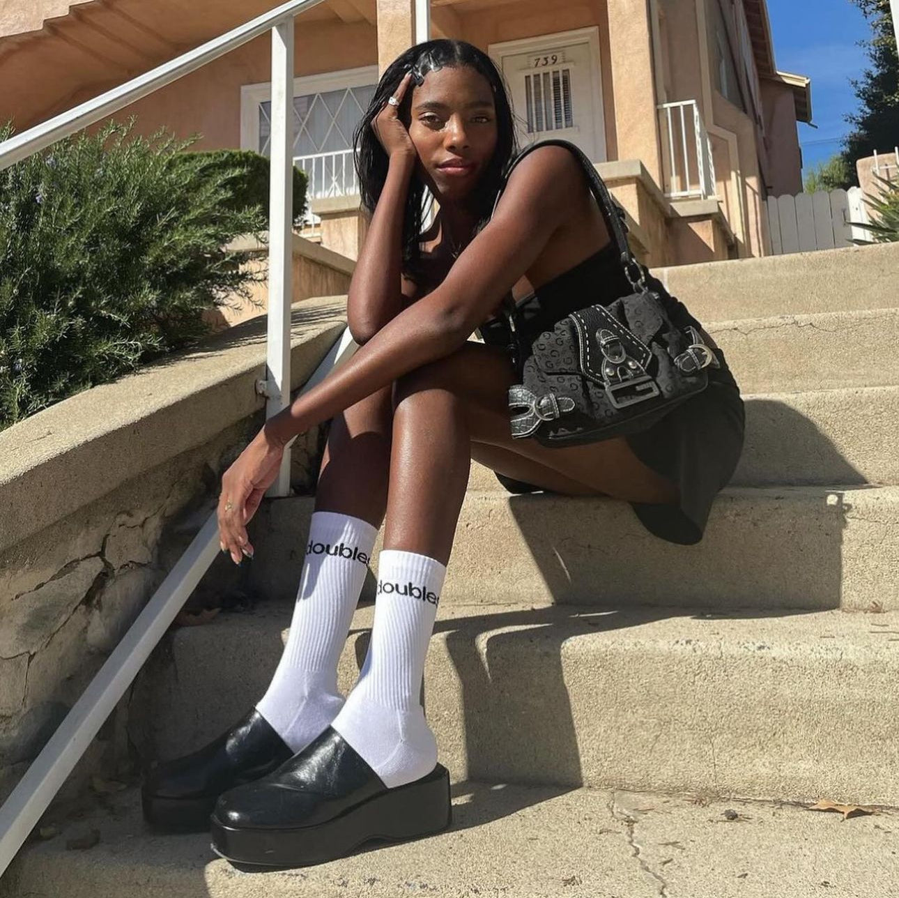 high sock in cloud - CHERRY KNOTS