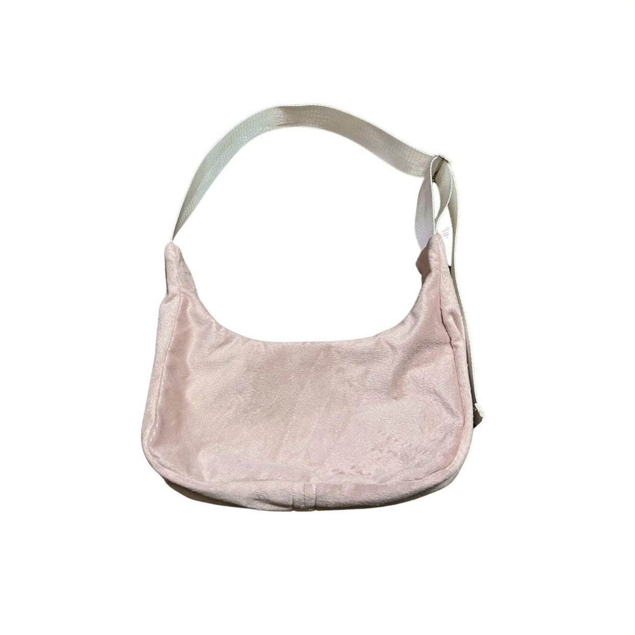 pink faux fur shoulder bag