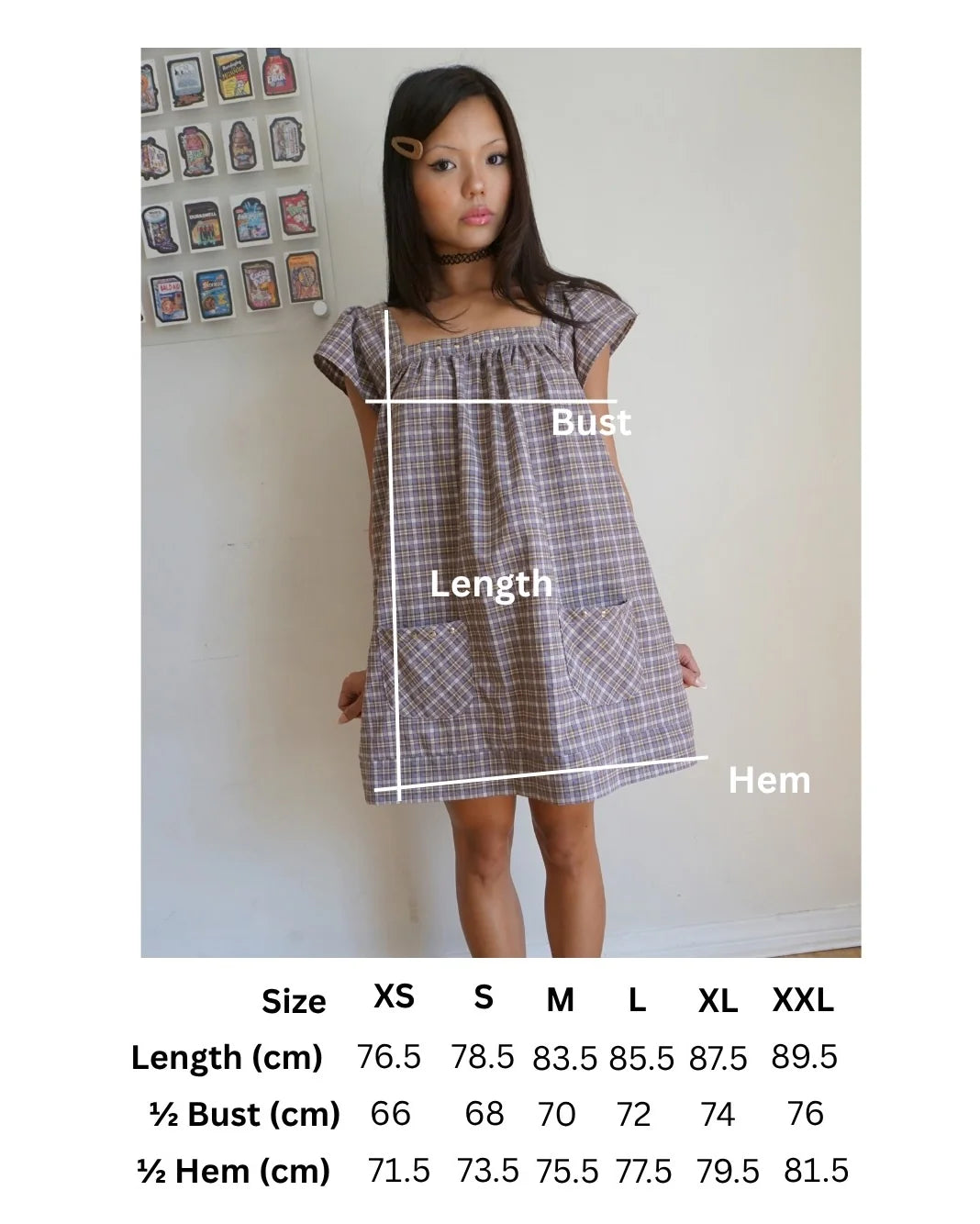 winona plaid mini dress - CHERRY KNOTS