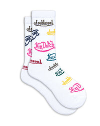 von dutch high sock in logo - CHERRY KNOTS