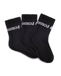 high sock in black - CHERRY KNOTS