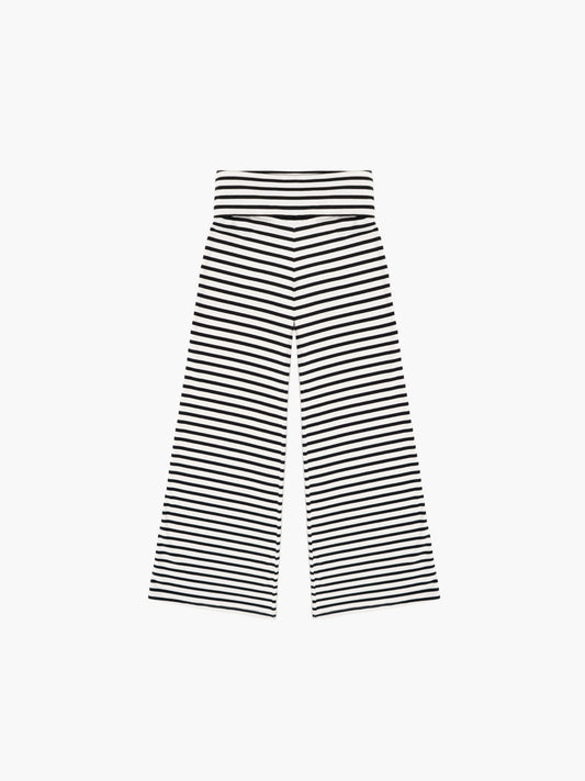 wide leg pant in stripes