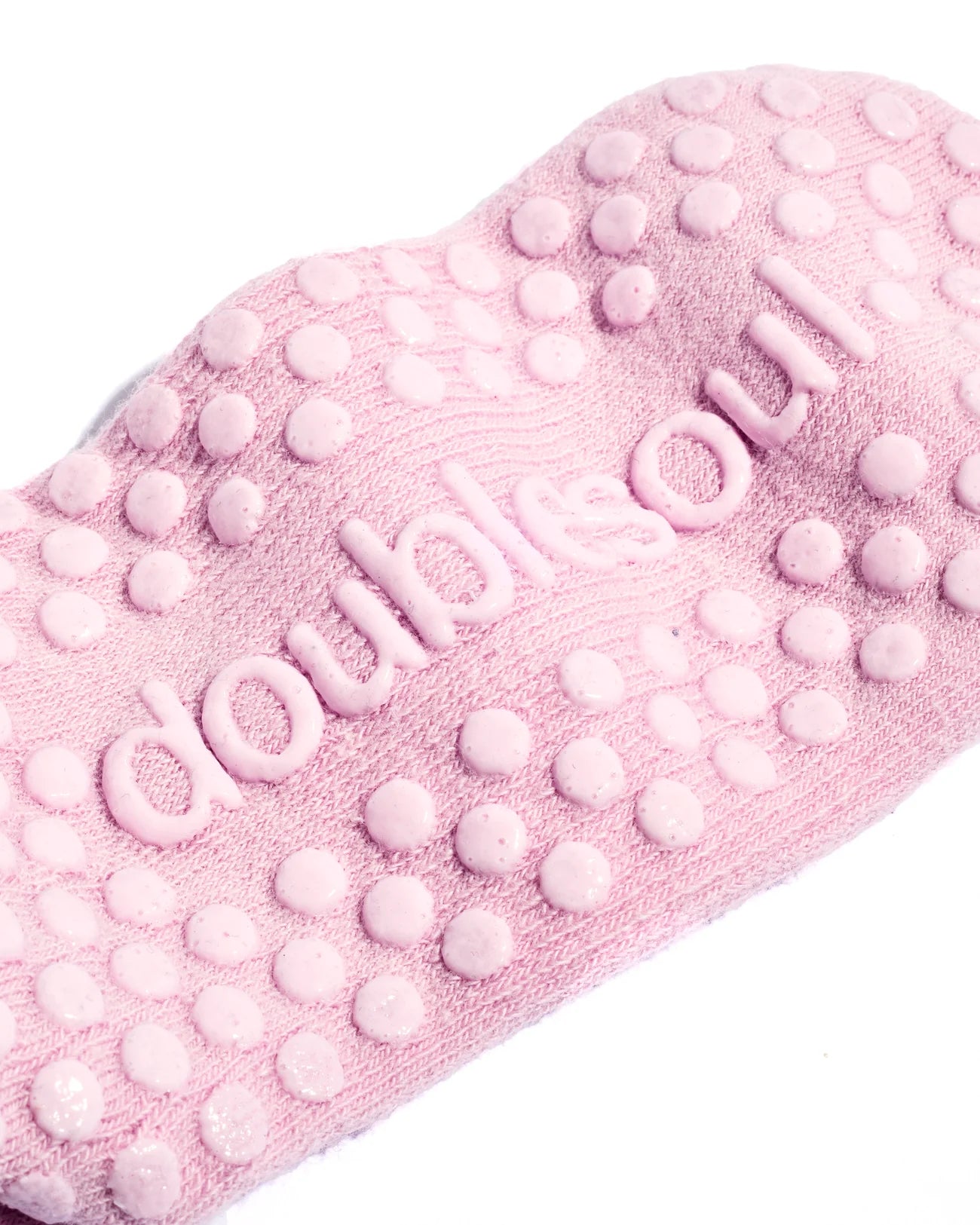 quarter grip sock in pink - CHERRY KNOTS