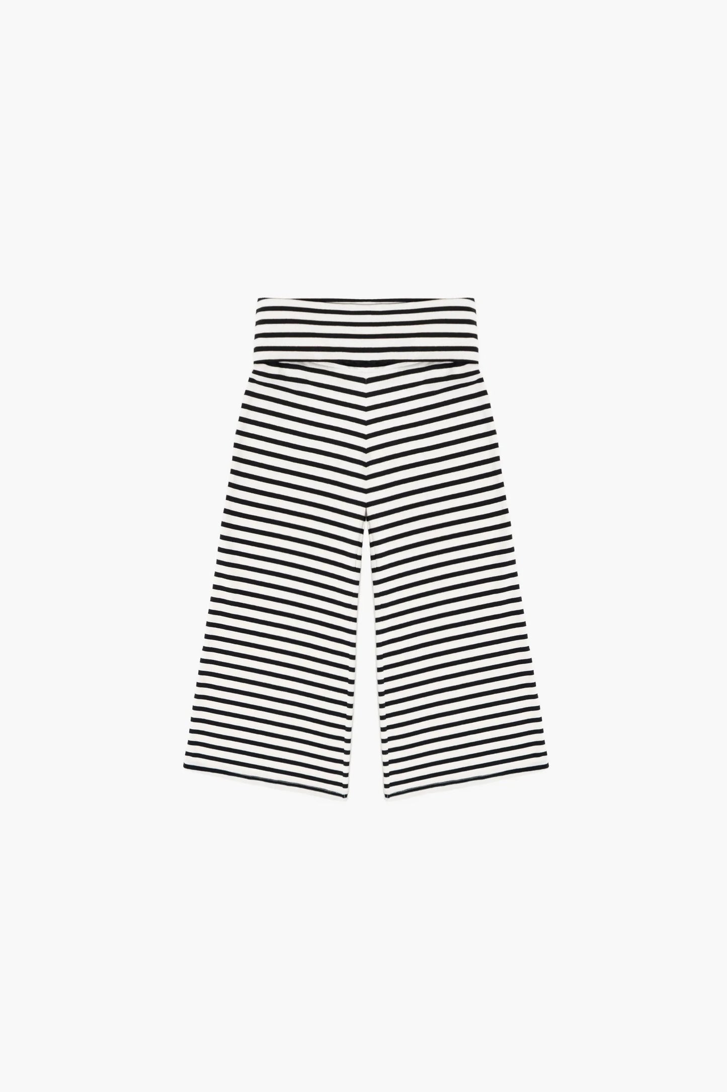 cropped gaucho in stripes - CHERRY KNOTS