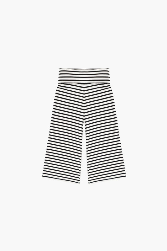 cropped gaucho in stripes - CHERRY KNOTS