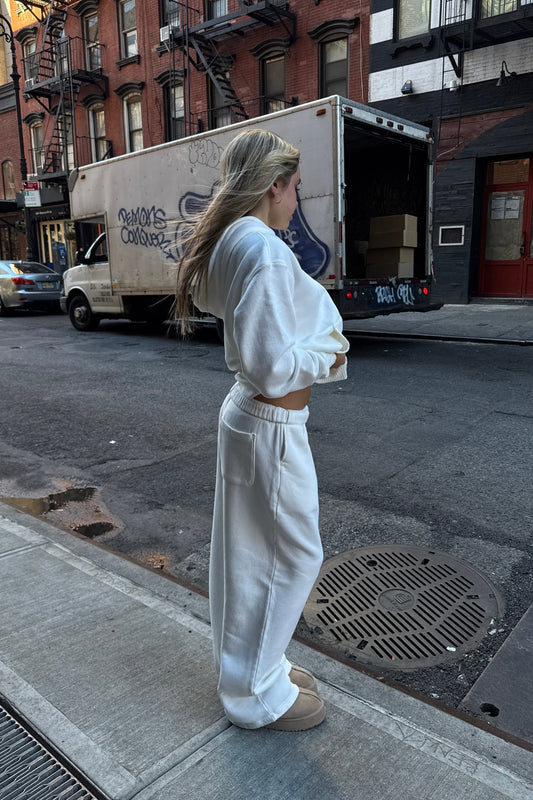 core sweatpant in vintage white