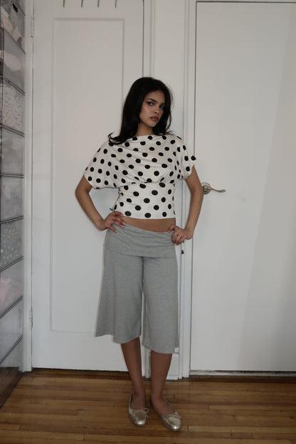 anna top in polka dot - CHERRY KNOTS