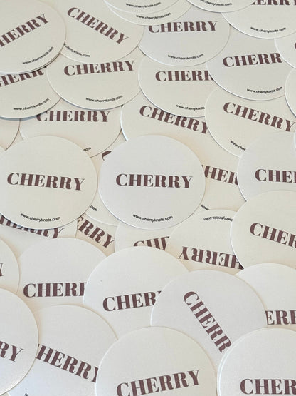 cherry stickers (pack of 5)