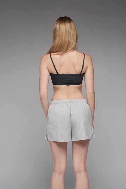 bandeau bralette in black