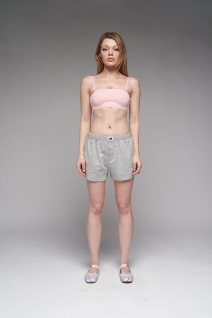 bandeau bralette in pink