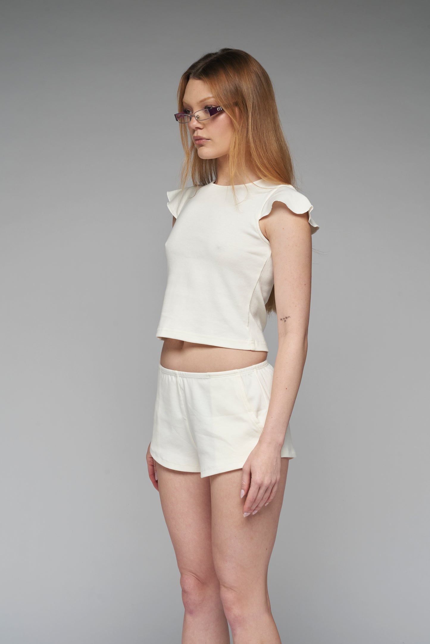 arete top in white