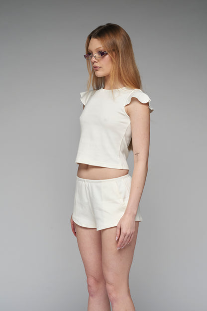 arete top in white