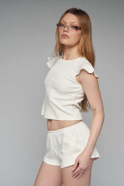 arete top in white