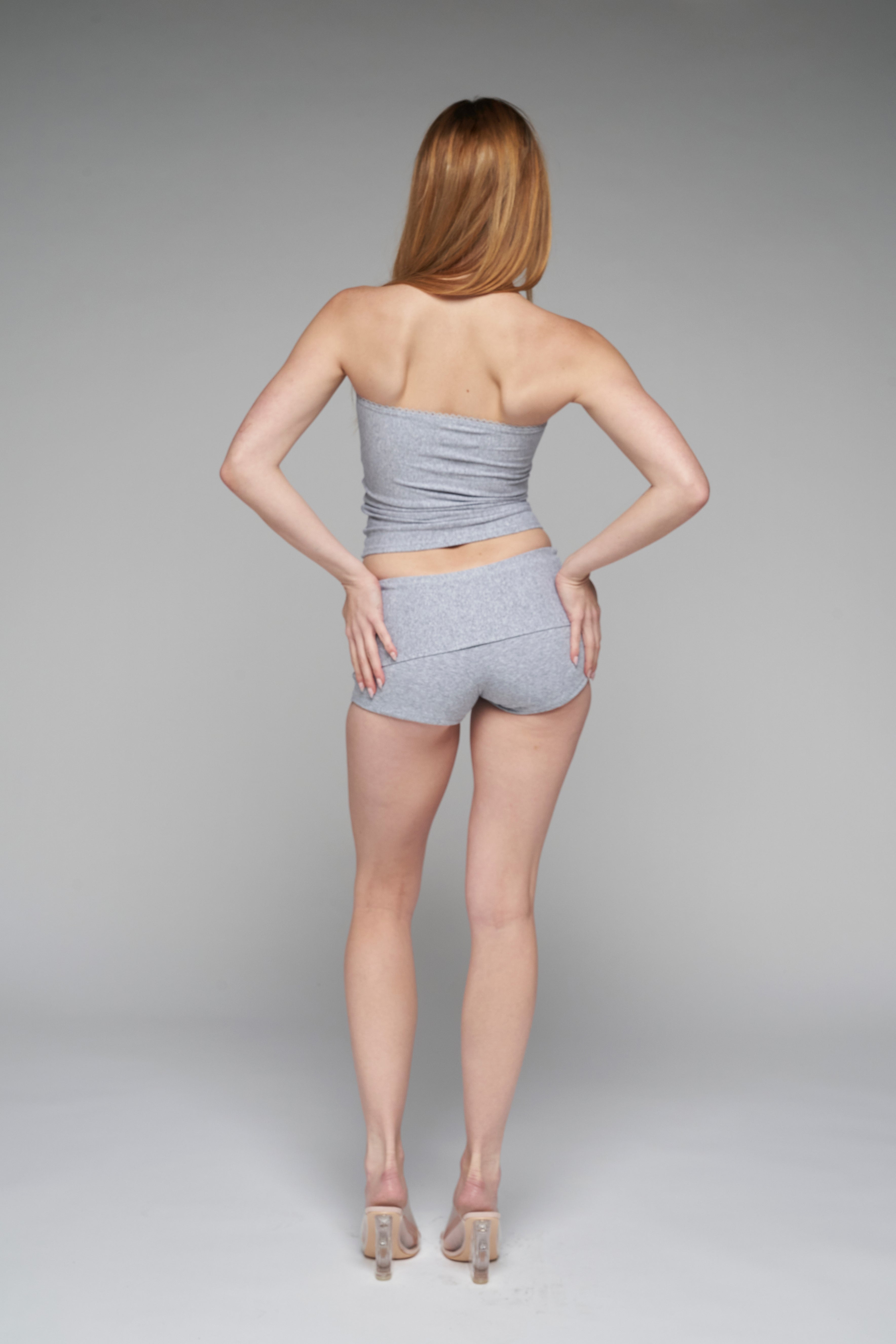 heather shorts | CHERRY KNOTS