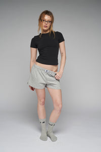 boxer in grey - CHERRY KNOTS
