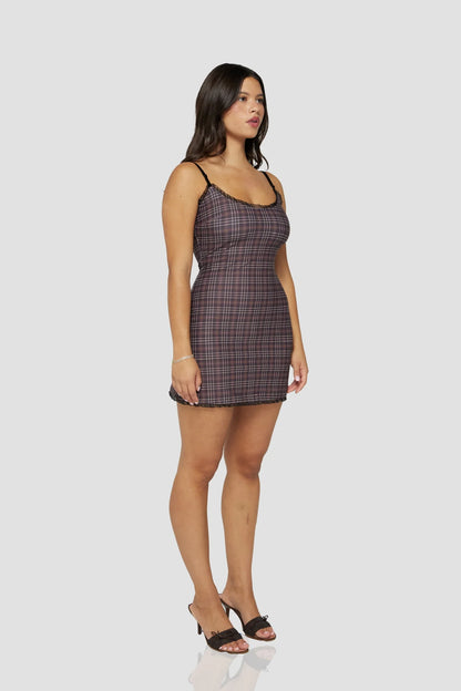 bailey dress in plaid