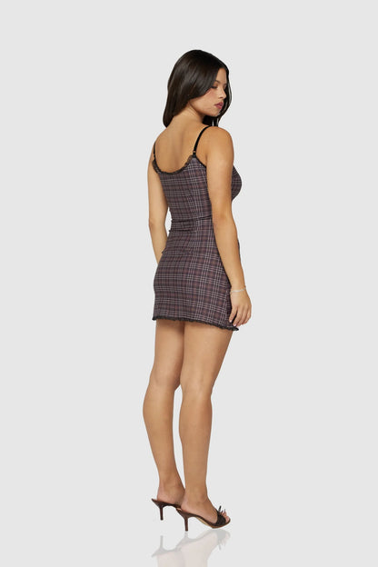 bailey dress in plaid