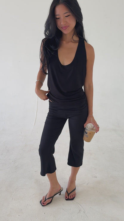rhea foldover capri
