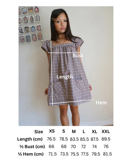 winona plaid mini dress - CHERRY KNOTS